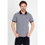 JAHR MARC Gri Kısa Kollu Polo Yaka Erkek T-Shirt