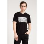 JAHR MARC Siyah Baskılı Basic Erkek T-shirt