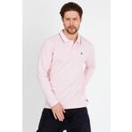 JAHR MARC Uzun Kollu Pembe Polo Yaka Erkek T-Shirt