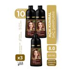Jaja Açık Kumral Light Brown Saç Şampuanı 8.0 | 300 ML x 3 Adet & Beyazlar İçin