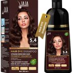 Jaja Saç Boyası Şampuanı Açık Kestane, Erkekler ve Kadınlar İçin, Bitkisel Saç Boyası Şampuanı, Gri Saç Kapatıcı, Sülfatsız ve Vitamin Zenginleştirilmiş Şampuan 300 ml