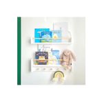 Jaju Baby 50 Cm 2 Li Beyaz Naturel Raf Askılık Montessori Çocuk Odası Aksesuar Dekorasyon
