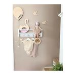 Jaju Baby 60 Cm Tekli Beyaz Naturel Raf Askılık Montessori Çocuk Odası Aksesuar Dekorasyon BEYAZ