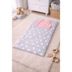 Jaju Baby Açık Gri Yıldız Desenli Bebek Alt Açma Minderi 45×75 cm – Yastıklı, Yumuşak ve Konforlu