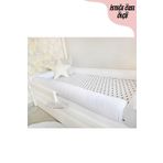 Jaju Baby Beyaz Montessori Yatak Bariyer 80x130 Beşik Kenar Koruma Özel Ölçü
