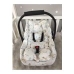 Jaju Baby Dağ Ve Gökkuşağı Desenli Puset Minderi/Bebek Arabası Minderi