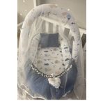 Jaju Baby Denim Wafle Pike Kumaş Müslin Kumaş Ponponlu Oyuncak Aparatlı Tüllü Babynest