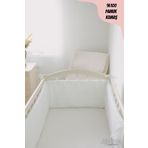 Jaju Baby Düz Beyaz 70x140 Beşik/Montessori Kenar Koruma Beşik Bariyer