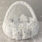 Jaju Baby Gold Micky Cibinlik Tüllü Oyun Minderi - Açılır Kapanır Babynest