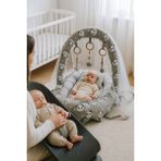 Jaju Baby Gri Panda Oyuncak ve Cibinlik Tüllü Pamuklu Babynest 5 Parça Konforlu Tasarım