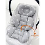 Jaju Baby Gri Yıldızlı Oto Koltuğu Minderi - Puset Minderi 55X35