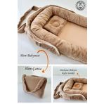 Jaju Baby Nest Çantalı Babynest Taşınabilir Anne Yanı Premium Peluş Jaju Babynest