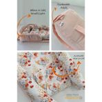 Jaju Baby Nest Çantalı Babynest Taşınabilir Anne Yanı Sevimli Hayvan Somon Pike Babynest