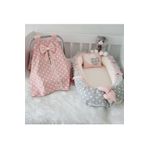Jaju Baby Nest Gri Yıldız Jaju-babynest Anne Yanı Bebek Yatağı Ve Pudra Puset Örtüsü 4 Parça Set