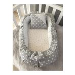 Jaju Baby Nest Gri Yıldızlı Lüx Tasarım Jaju-babynest Anne Yanı