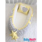 Jaju Baby Nest Minik Sarı Yıldızlı Ortopedik Babynest Bebek Yuvası
