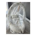 Jaju Baby Nest Örgü kumaş Tüy Desenli Cibinlik Tüllü Babynest ve Bebek Battaniye Set