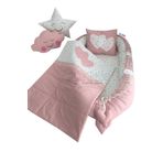 Jaju Baby Nest Pudra Yıldızlı Lüx 5'li Jaju-babynest Anne Yanı Set