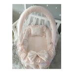 Jaju Baby Nest Somon Cibinlik Ve Oyuncak Askılı Lüx Tasarım Fırfırlı Jaju-babynest Anne Yanı