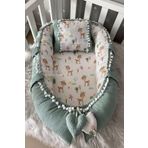 Jaju Baby Nest Wafle Pike Kumaş Ceylan Tasarım Ponponlu Jaju-babynest