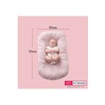 Jaju Baby Pembe Puffy Babynest Lüx Baby Nest 70x55 Cm Anne Yanı Bebek Yatağı