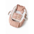 Jaju Baby Premium Örgü Dokulu 4’lü Bebek Konfor Seti | Babynest + Yastık + Çok Amaçlı Battaniye + Kese