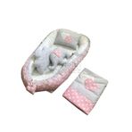 Jaju Baby Pudra - Gri Yıldız Babynets Lüx Ortopedik Baby Nest Set