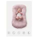 Jaju Baby Pudra Puffy Babynest Lüx Baby Nest 70x55 Cm Anne Yanı Bebek Yatağı