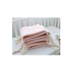 Jaju Baby Pudra Renk 60x120 cm Waffle Pike Kumaş Kenar Koruma Süngerli Montessori ve Beşik Yatak Koruyucu