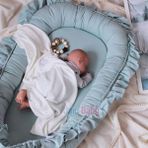 Jaju Baby Yeşil Renk Fırfırlı Elite Babynest