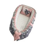 Jaju Babynest Gri Yıldızlı Ortopedik Baby Nest
