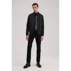 Jakamen Antrasit Slim Fit Mono Yaka Cepli Ceket Görünümlü Mont - 54
