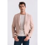 Jakamen Bej Slim Fit Sivri Yaka Yazlık Spor Ceket - 50