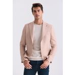 Jakamen Bej Slim Fit Sivri Yaka Yazlık Spor Ceket