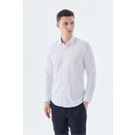 Jakamen Beyaz Slim Fit Cepsiz Erkek Gömlek