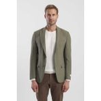 Jakamen Haki Slim Fit Desenli Sivri Yaka Ceket - 48