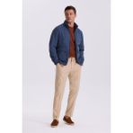 Jakamen İndigo Comfort Fit Dik Yaka Mevsimlik Mont - 50