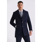 Jakamen Lacivert Comfort Fit Mono Yaka Kaşe Kaban Polyester Malzeme Erkekler İçin Şık Tasarım - 56