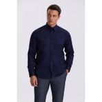 Jakamen Lacivert Comfort Fit Ütü Gerektirmeyen %100 Pamuk Non Iron Gömlek - S