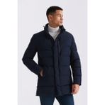 Jakamen Lacivert Regular Fit Hakim Yaka Fermuarlı Kışlık Şişme Mont - 48