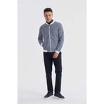 Jakamen Lacivert Slim Fit Pamuklu Kolej Mevsimlik Mont