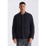 Jakamen Siyah Comfort Fit Gömlek Yaka Mevsimlik Mont - 54