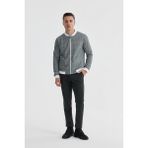 Jakamen Siyah Slim Fit Pamuklu Kolej Mevsimlik Mont - 2XL