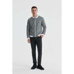 Jakamen Siyah Slim Fit Pamuklu Kolej Mevsimlik Mont