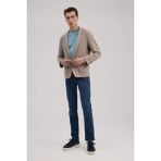 Jakamen Taba Slim Fit Mono Yaka Torba Cep Ceket - 46