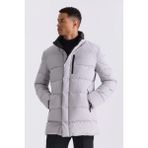 Jakamen Taş Regular Fit Hakim Yaka Fermuarlı Kışlık Şişme Mont - 50