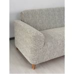 Jakar Kumaş Lastikli Kayma Yapmayan 3 Kişilik 1 Adet Büyük Kanepe Örtüsü - 180 x 230 cm - Taş