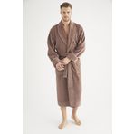 Jakarlı %100 Cotton Erkek Bornozu