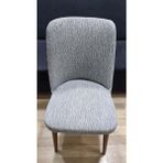 Jakarli Ağaç Desen Esnek Lastikli Oval Sandalye Kılıfı 1 Adet - 36 x 55 cm - Gri