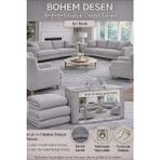 Jakarlı Bohem Kumaş 3.3.1.1 Koltuk Örtüsü Koltuk Kılıfı Takımı Ev Tekstili Sofa Cover - 180 x 230 cm - Gri